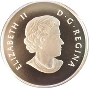 10 Dollars - Elizabeth II Skiing Canadian Slopes obverse image