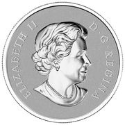 10 Dollars - Elizabeth II ½ oz. Canadian Maple Leaves 2014 obverse image