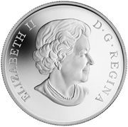 10 Dollars - Elizabeth II First Nations Art: Salmon obverse image