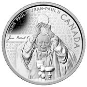 10 Dollars - Elizabeth II Canonization Pope John Paul II, Canada, 2014 reverse image