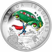 10 Dollars - Elizabeth II Superman Action Comics #1 (1938), Canada, 2014 reverse image