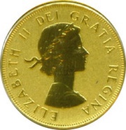10 Dollars - Elizabeth II Maple leaves and 1st Effigy obverse image