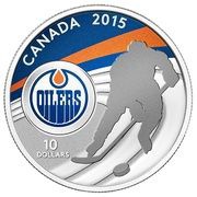 10 Dollars - Elizabeth II Edmonton Oilers, Canada, 2015 reverse image