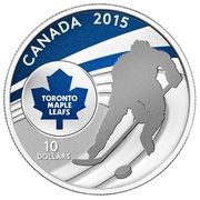 10 Dollars - Elizabeth II Toronto Maple leafs, Canada, 2015 reverse image