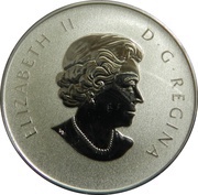 10 Dollars - Elizabeth II ½ oz. Canadian Maple Leaves 2015 obverse image