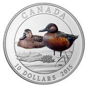10 Dollars - Elizabeth II Cinnamon Teal, Canada, 2015 reverse image