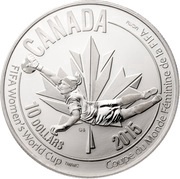 10 Dollars - Elizabeth II The Goalie, Canada, 2015 reverse image