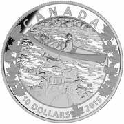 10 Dollars - Elizabeth II Mirror, Mirror, Canada, 2015 reverse image