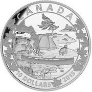 10 Dollars - Elizabeth II Serene Scene, Canada, 2015 reverse image