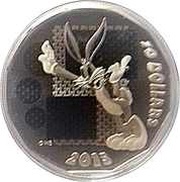 10 Dollars - Elizabeth II Bugs Bunny, Canada, 2015 reverse image