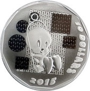 10 Dollars - Elizabeth II Tweety Bird, Canada, 2015 reverse image