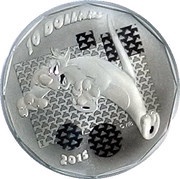 10 Dollars - Elizabeth II Sylvester the Cat, Canada, 2015 reverse image