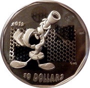 10 Dollars - Elizabeth II Marvin the Martian, Canada, 2015 reverse image