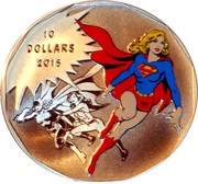 10 Dollars - Elizabeth II DC Comics Originals - Unity, Canada, 2015 reverse image