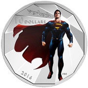 10 Dollars - Elizabeth II Dawn of Justice - Superman, Canada, 2016 reverse image