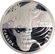 10 Dollars - Elizabeth II The Otter, Canada, 2016 reverse image