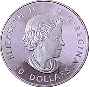 10 Dollars - Elizabeth II Arctic Fox obverse image