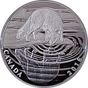 10 Dollars - Elizabeth II Arctic Fox, Canada, 2016 reverse image