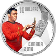 10 Dollars - Elizabeth II Star Trek - Scotty, Canada, 2016 reverse image