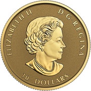 10 Dollars - Elizabeth II Big Horn Sheep obverse image