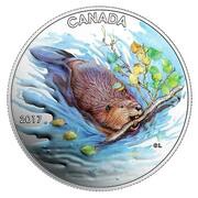 10 Dollars - Elizabeth II Beaver, Canada, 2017 reverse image