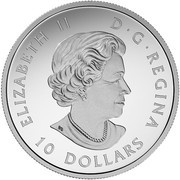 10 Dollars - Elizabeth II Grizzly Bear obverse image