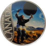 10 Dollars - Elizabeth II Drum Dancing, Canada, 2017 reverse image