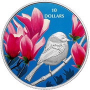 10 Dollars - Elizabeth II Chickadee, Canada, 2017 reverse image