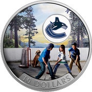 10 Dollars - Elizabeth II Vancouver Canucks, Canada, 2017 reverse image
