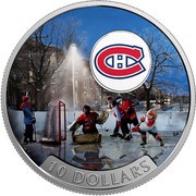 10 Dollars - Elizabeth II Montreal Canadiens, Canada, 2017 reverse image