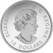 10 Dollars - Elizabeth II Spring Sightings; Deer obverse image