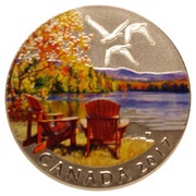 10 Dollars - Elizabeth II Autumn's Palette, Canada, 2017 reverse image
