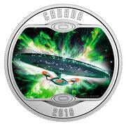10 Dollars - Elizabeth II Star Trek: Next Generation; Enterprise-D, Canada, 2018 reverse image