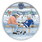 10 Dollars - Elizabeth II Learning to Play: Toronto Maple Leafs, Canada, 2018 reverse image