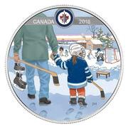 10 Dollars - Elizabeth II Learning to Play: Winnipeg Jets, Canada, 2018 reverse image
