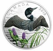 10 Dollars - Elizabeth II Common Loon, Canada, 2018 reverse image