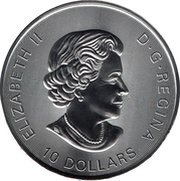 10 Dollars - Elizabeth II Orca Whale obverse image