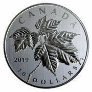 10 Dollars - Elizabeth II Maple Leaves, Canada, 2019 reverse image