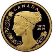 10 Dollars - Elizabeth II 200th Anniversary of Birth of Queen Victoria, Canada, 2019 reverse image
