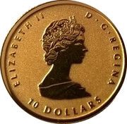 10 Dollars - Elizabeth II Anniversary GML fractionnal set; ¼ oz obverse image