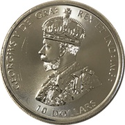 10 Dollars In the name of George V; Royal Canadian Mounted Police obverse image