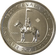 10 Dollars In the name of George V; Royal Canadian Mounted Police, Canada, 2020 reverse image
