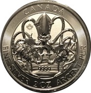 10 Dollars - Elizabeth II Kraken, Canada, 2020 reverse image