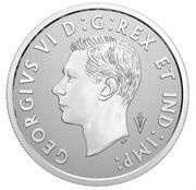 10 Dollars In the name of George VI; Canadian Army obverse image