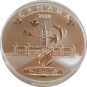 10 Dollars - Elizabeth II Parliament of Canada, Canada, 2020 reverse image