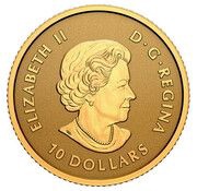 10 Dollars In the name of Elizabeth II; GML fractionnal set; 1⁄4 oz obverse image