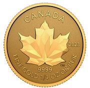 10 Dollars In the name of Elizabeth II; GML fractionnal set; 1⁄4 oz, Canada, 2023 reverse image