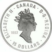 15 Dollars - Elizabeth II Olympics; I.O.C. coinage obverse image