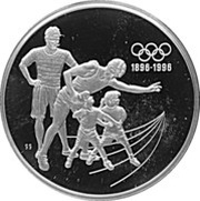 15 Dollars - Elizabeth II Spirit of the Generations; I.O.C. coinage, Canada, 1992 reverse image