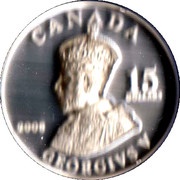 15 Dollars - Elizabeth II King George V, Canada, 2008 reverse image